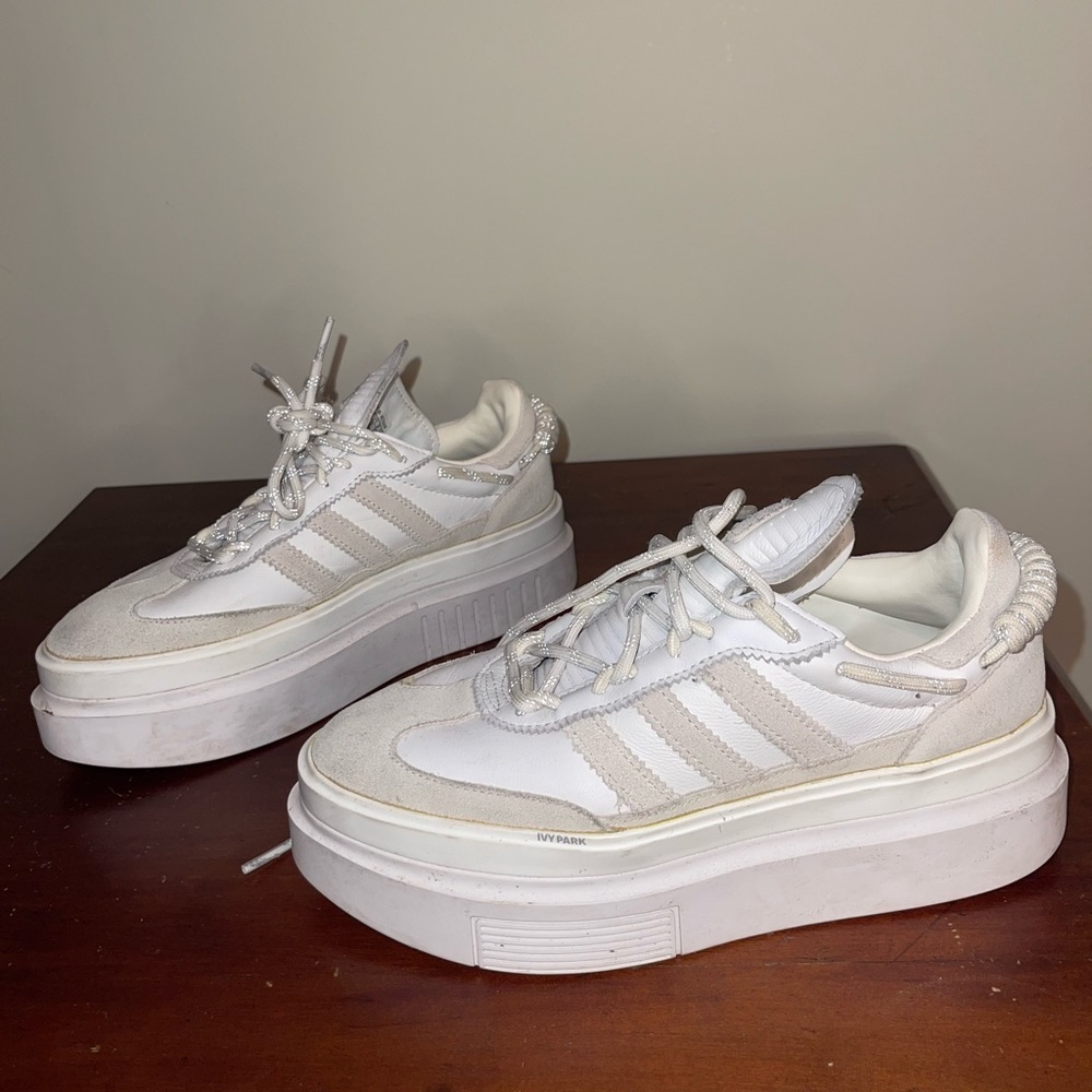 Adidas Ivy Park platform white sneaker.